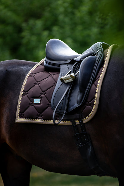 Equestrian Stockholm Golden Brown Dressage Saddle Cloth