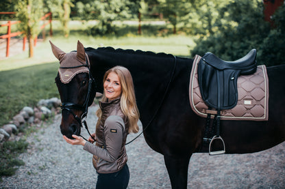 Equestrian Stockholm Champagne Dressage Saddle Cloth