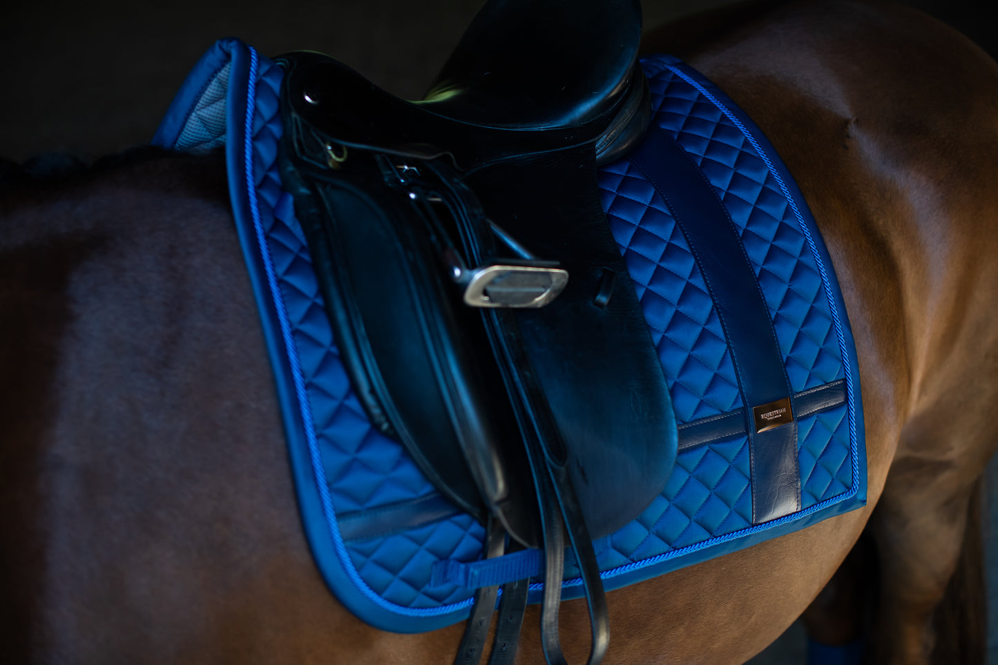 Equestrian Stockholm No Boundaries Monaco Blue Dressage Saddle Cloth