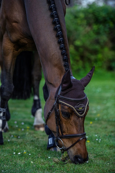 Equestrian Stockholm Golden Brown Ear Bonnet